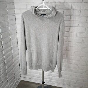 Gap Men's Size Medium Grey Hoodie with Drawstring Hood & Kangaroo Pocket
